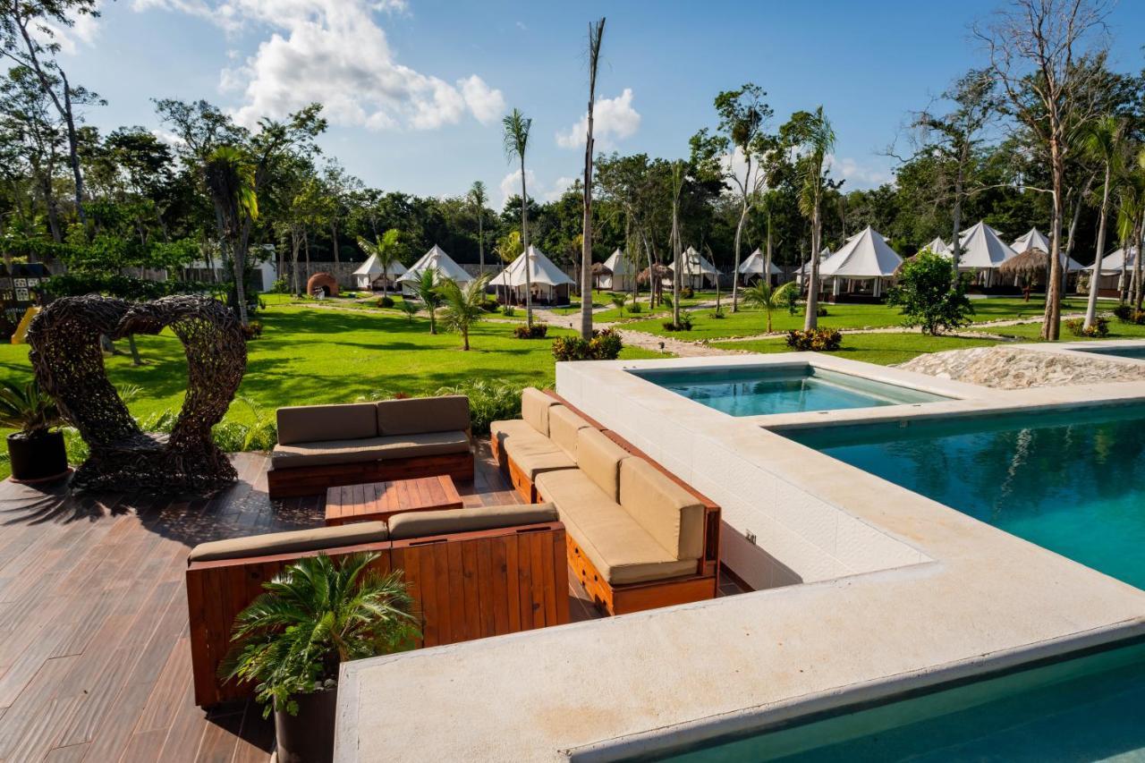 Xakluum Eco Glampings Hotel Puerto Morelos Bagian luar foto