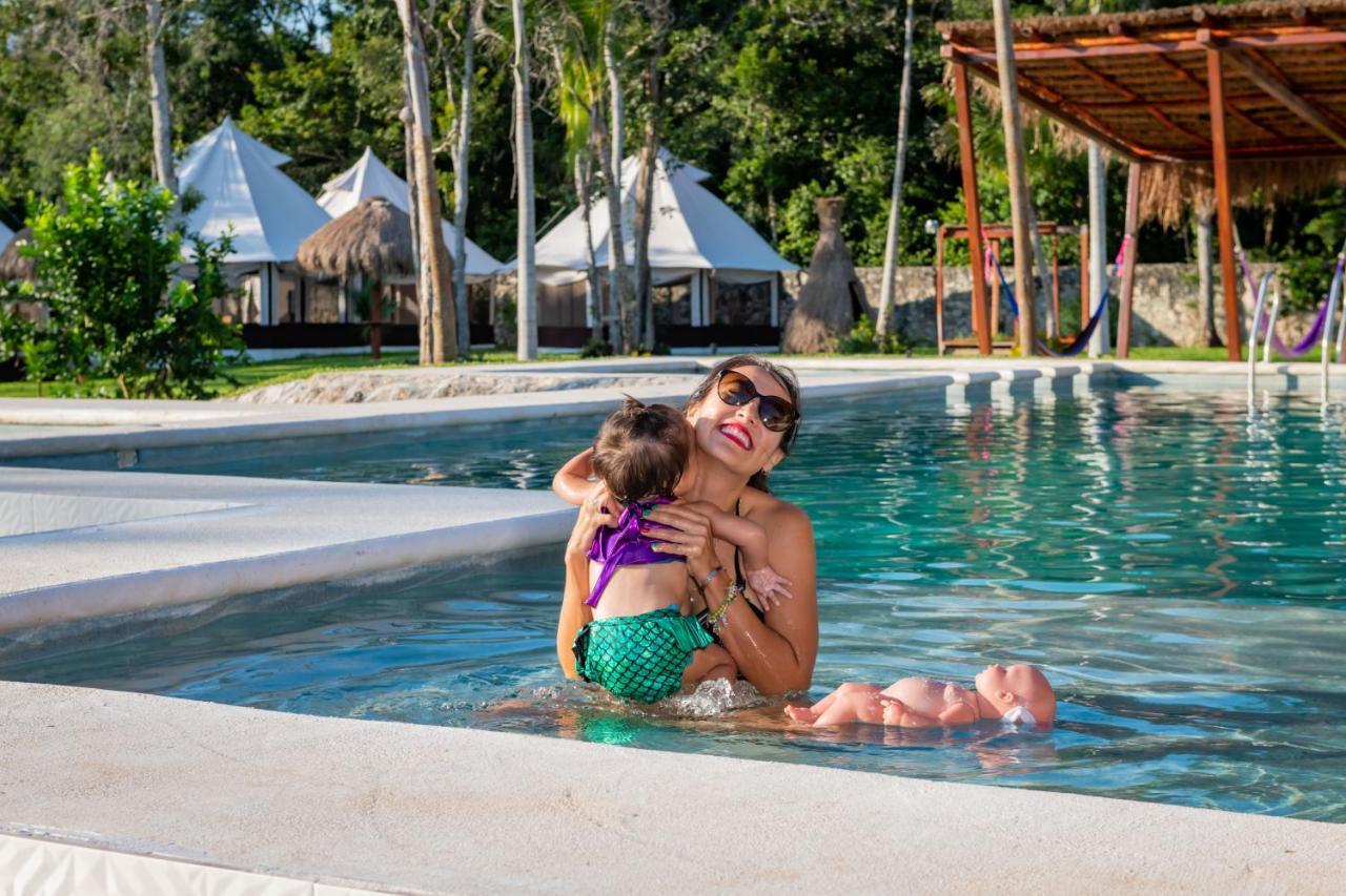 Xakluum Eco Glampings Hotel Puerto Morelos Bagian luar foto