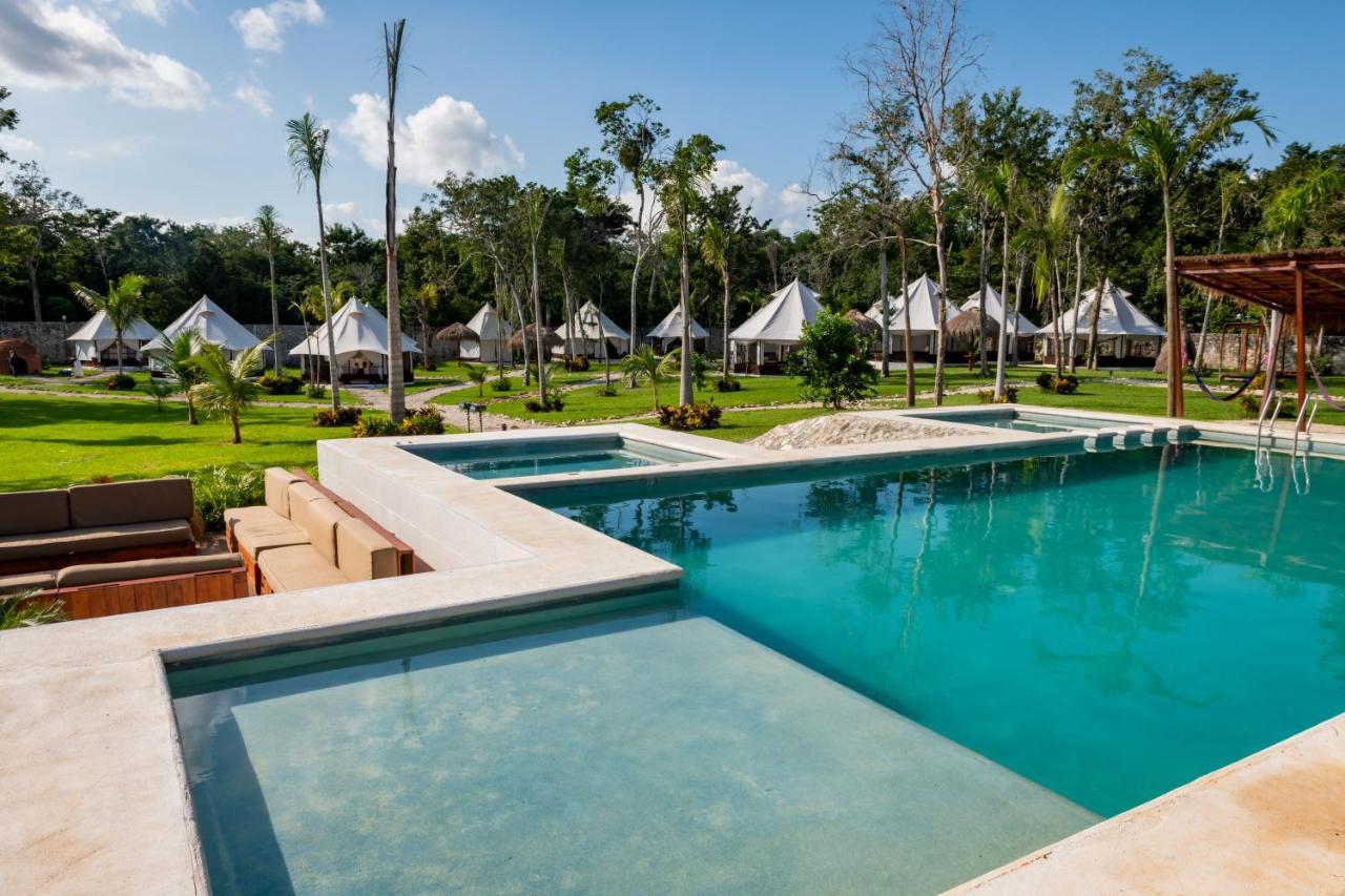 Xakluum Eco Glampings Hotel Puerto Morelos Bagian luar foto